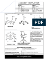 Assembly Instruction: Back of Chair