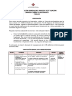 PLANIFICACIÓN GENERAL UTE B-2020 DISEÑO DE INTERIORES Octubre 6