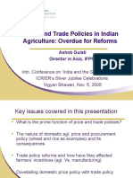 Price and Trade Policies in Indian Agriculture: Overdue For Reforms