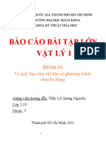 Báo Cáo Bài Tập Lớn Vật Lý 1