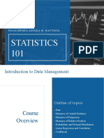 Statistics 101: Introduction To Data Management