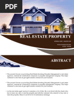 Real Estate Property: Internal Guide - Sangeeta Giri POOJA KEVAT (18012012006) B.Tech - Viii Sem