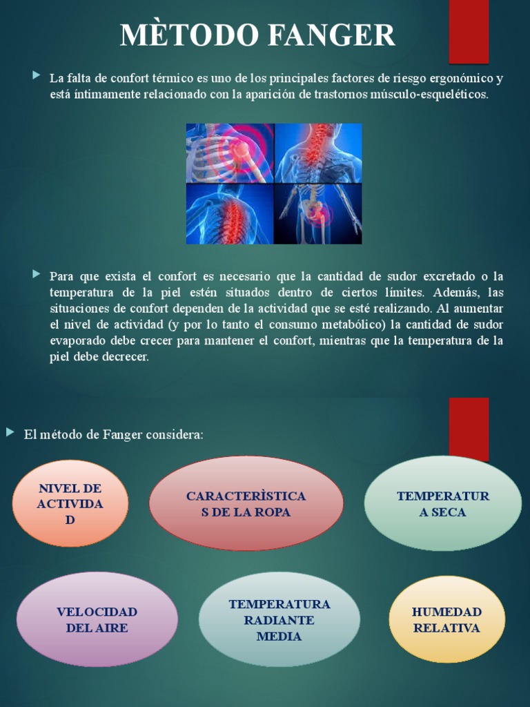 Método Fanger y Confort Térmico | PDF | Temperatura | Humedad relativa