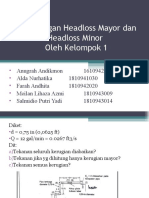 Perhitungan Headloss Mayor Dan Headloss Minor