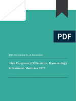 Irish Congress of Obstetrics Gynaecology Perinatal Medicine 2017 Poster Presentation