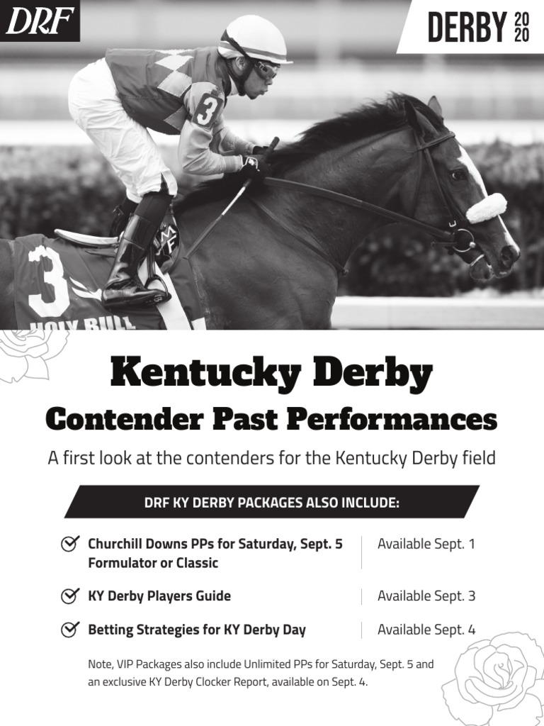 Kentucky Derby Contender Past Performances PDF Triple Crown Of