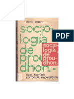 Sociologia de Proudhon Pierre Ansart Teoria Social Anarquista