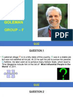 What Makes A Leader by Daniel Goleman: Group - F