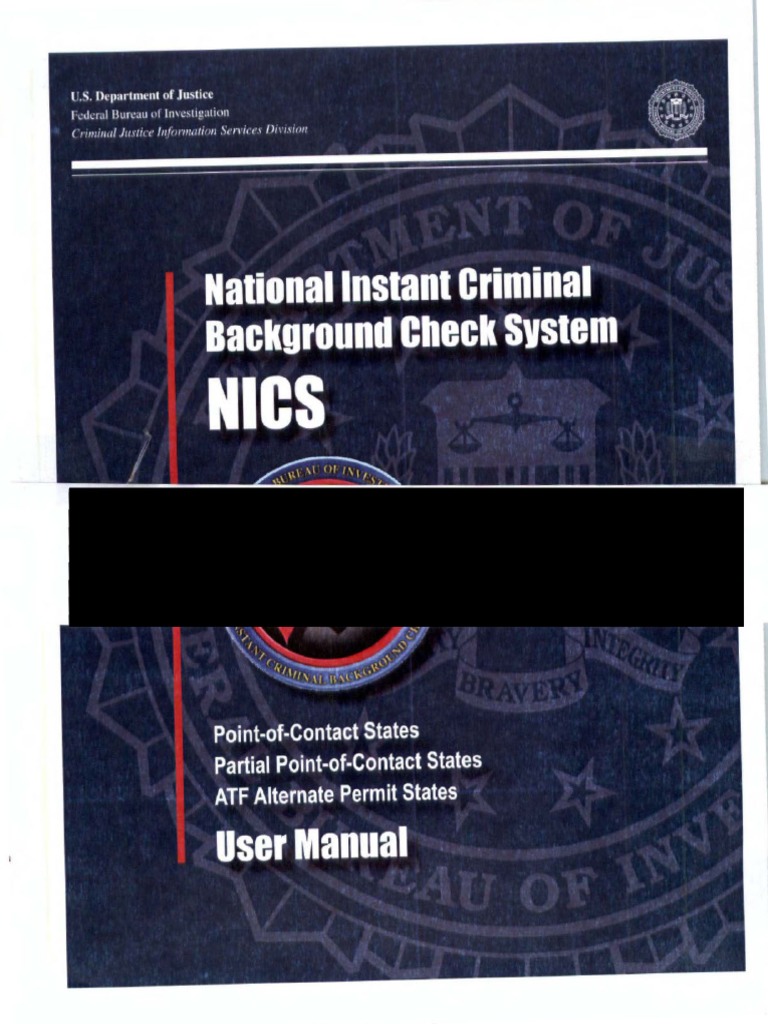 Fbi national instant criminal background check system nics user