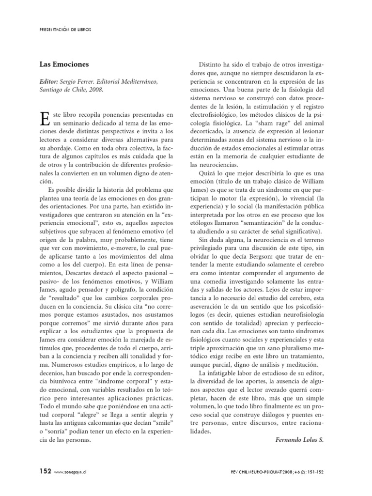 Las Emociones | PDF | Las emociones | La naturaleza humana