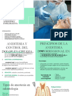 Anestesia en Cirugia Oral y Anestesia Infiltrativa.