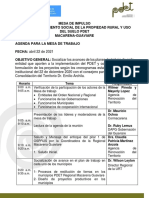 Agenda Mesa de Impulso 22 de Abril 2021