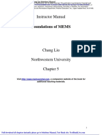 Foundations of Mems 2nd Edition Chang Liu Solutions Manual