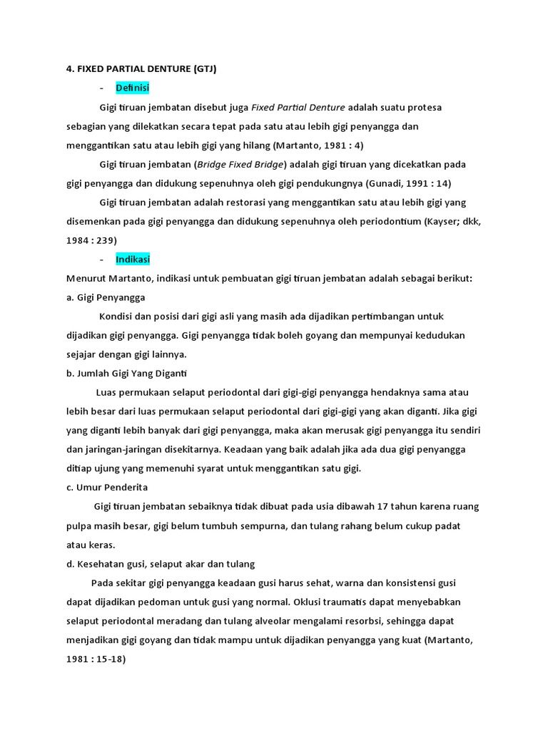 Fixed Partial Denture PDF