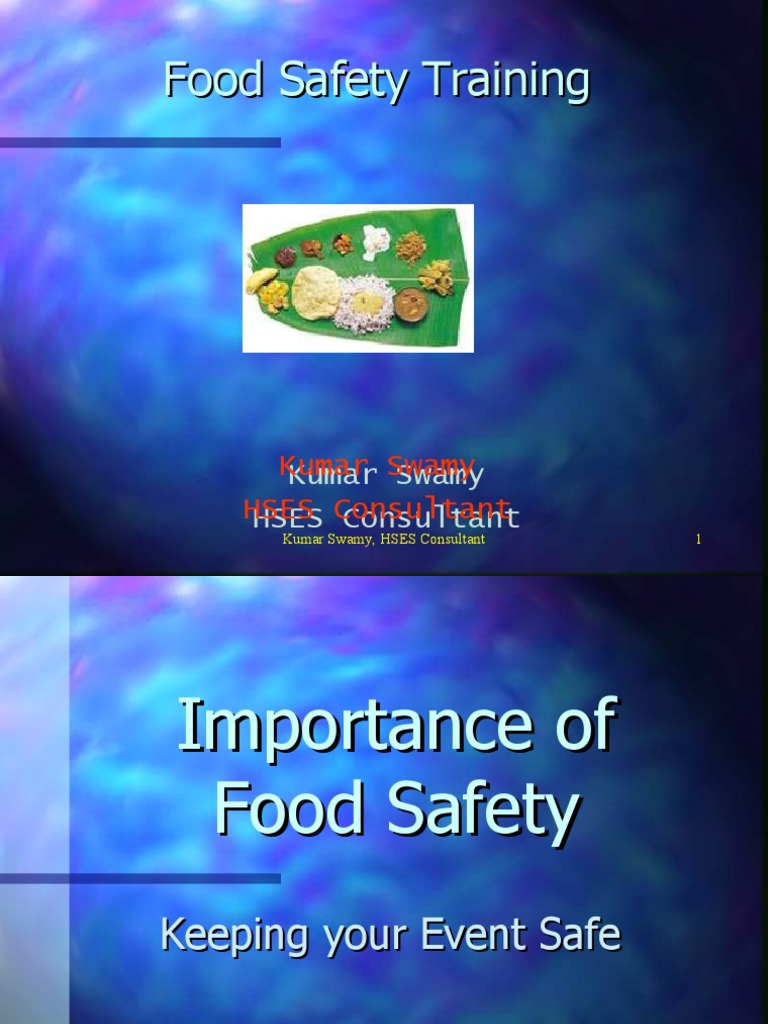 Food Safety Training | PDF | Food Safety | Foodborne Illness