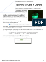 Tales From The Evil Empire - Recovering The Admin Password in Orchard