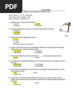 Law of Cosines: C A + B - 2 - A - B - Cos Law of Sines: A/sina B/sinß C/sin Fluid, Air Drag: FD 1/2CD - Ar - R - V