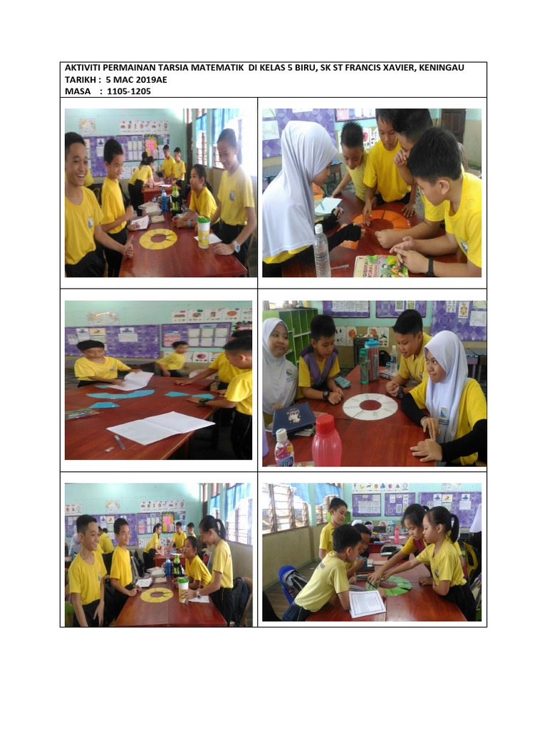 Aktiviti Permainan Tarsia Matematik Di Kelas 5 Biru Pdf