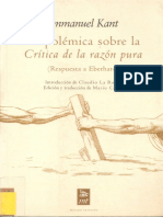 F.kant La Polémica