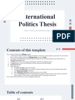 International Politics Thesis - by Slidesgo