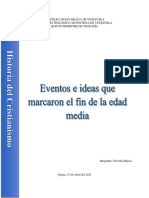 Gerardo, Miujica - Eventos e Ideas Que Marcaron El Fin de La Edad Media. HC