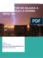 Conductor de bajada a tierra Norma NFPA 780