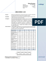 Ficha técnica do elemento de aligeiramento Cobiax CBCM-S220