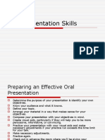 Oral Presentation Skills (Notes)