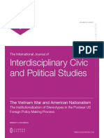 The Vietnam War and American Nationalism: The Institutionalization of Stereotypes in The Postwar US Foreign Policy Making Process