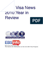 EB 5 Visa News 2010 Year in Review