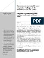 Artigo Sobre Ingestão de Macro e Micronutrientes