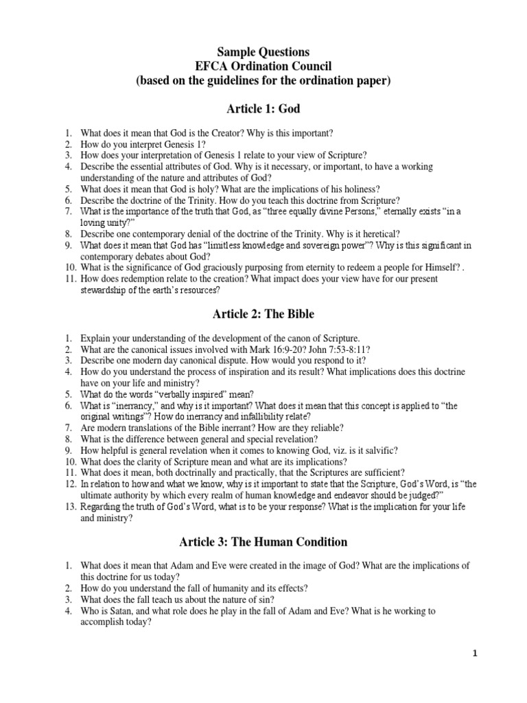 NATIONAL BAPTIST MINISTER EXAMINATION QUESTIONS FOR ORDINATION intelligence overview