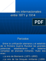 Relaciones Internacionales Entre 1871 y 1914