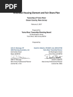 Toms River Fair Share Housing Agreement