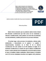 Audio Analisis Enmienda y Reforma Constitucional Joelys