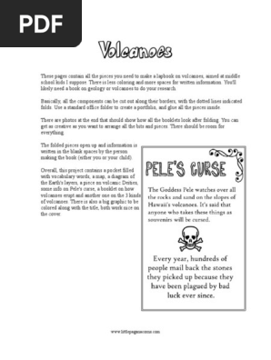 Volcano Lapbook