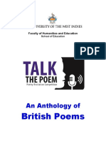 British Poems For Anthology - 2018