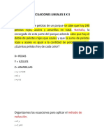 Ecuaciones Lineales 3 X 3 y Repaso de 2x2