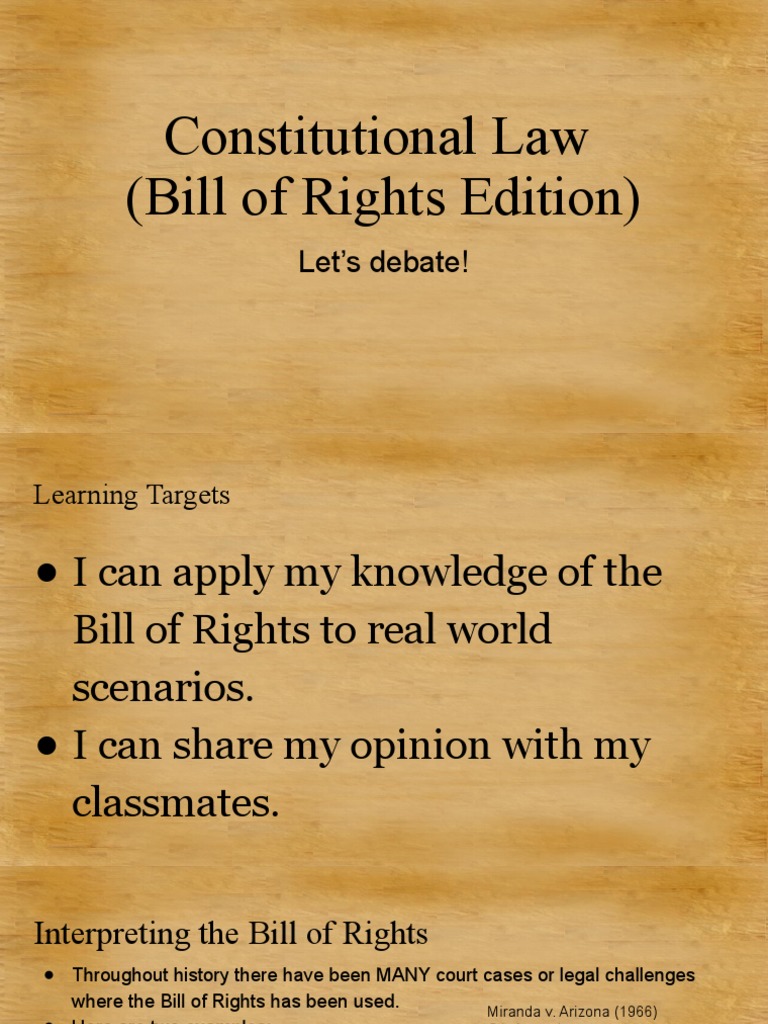 Example Constitutional Law Slides | PDF