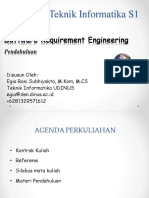 Pendahuluan - Software Requirement Engineering - Teknik Informatika S1