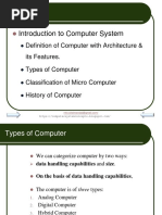 Introduction To Computer System: Unit - 1