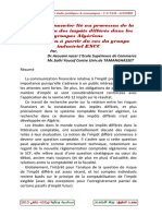 تحميل المقال Le risque financier lié au processus de la constatation des impôts différés dans les groupes Algériens Illustration à partir du cas du groupe industriel ENCC