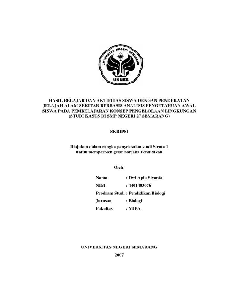 Skripsi Biologi