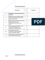Checklist Audit Internal