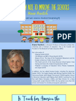 How, and How Not, To Improve The Schools by Diane Ravitch