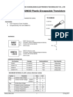 JCET TO-92MOD Transistors Specification Sheet
