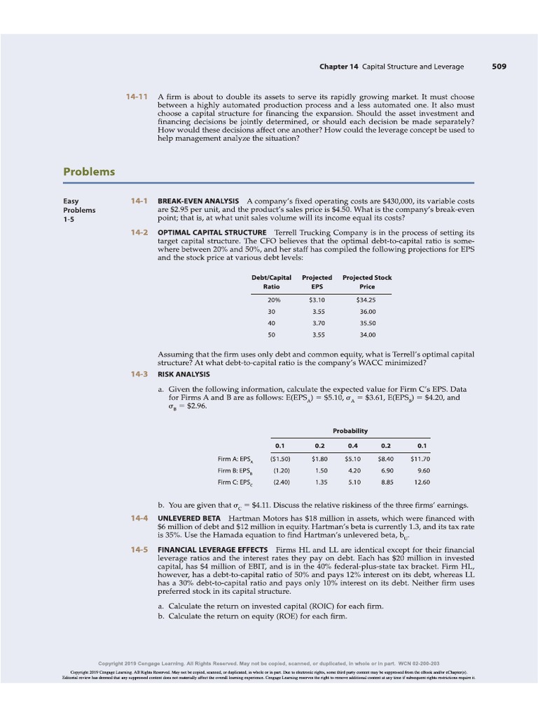 Assignment CH 14 | PDF