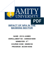 Impact of Npa in The Banking Sector