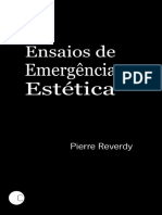 Pierre Reverdy Ensaios de Emergencia Estetica 1 Ed