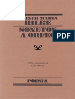 Rilke Rainer Maria - Sonetos A Orfeo